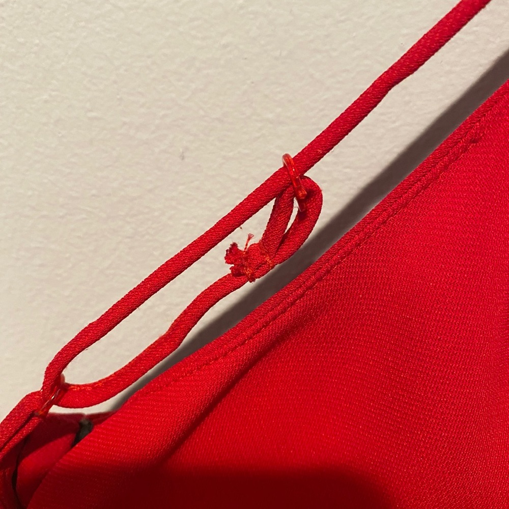 COPY - Bebe Red, backless, with small train eveni… - Picture 10 of 10